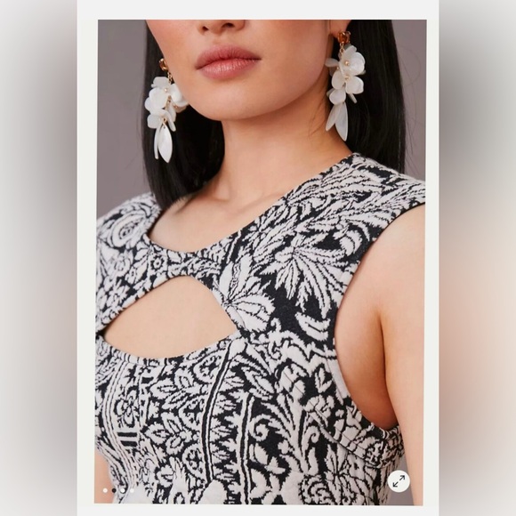 Black and white Anthropologie sheath dress - Picture 4 of 10